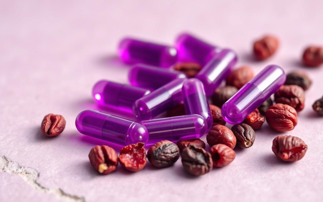 UroVita Care capsules beside dried cranberries showing the cranberry and D-mannose blend